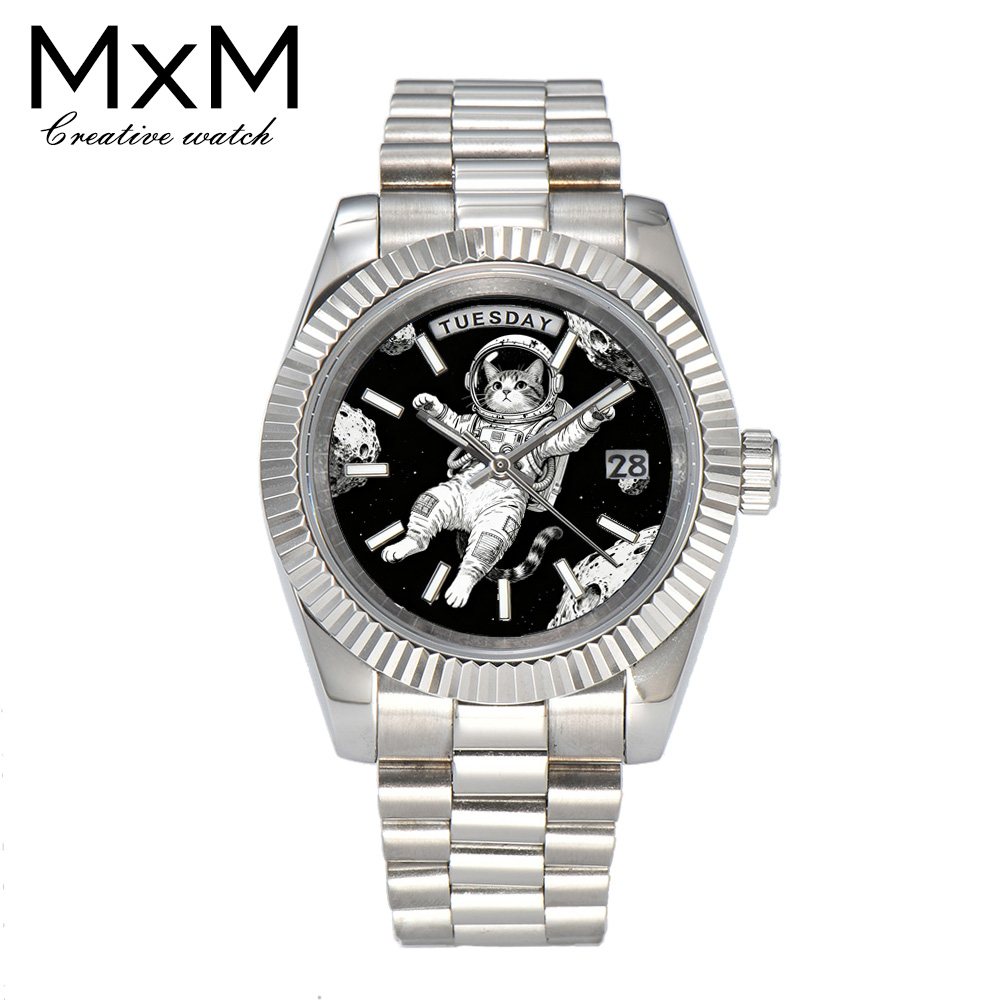 Stainless Bracelet Diver - Креативные мужские часы 40 мм/36 мм,