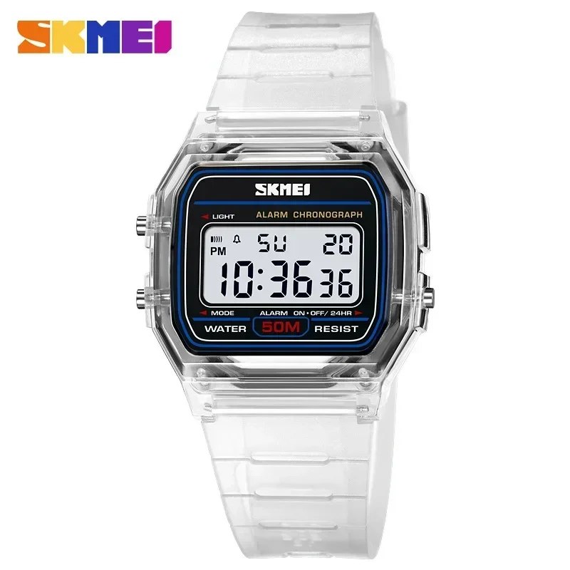 Rubber Strap Diver - SKMEI 2056, прозрачный ремешок из ТПУ,