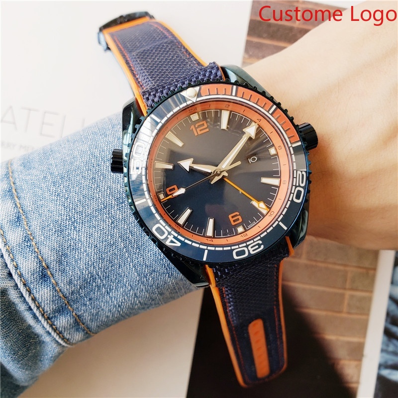 Rubber Strap Diver - Мужские часы GMT для дайвинга с
