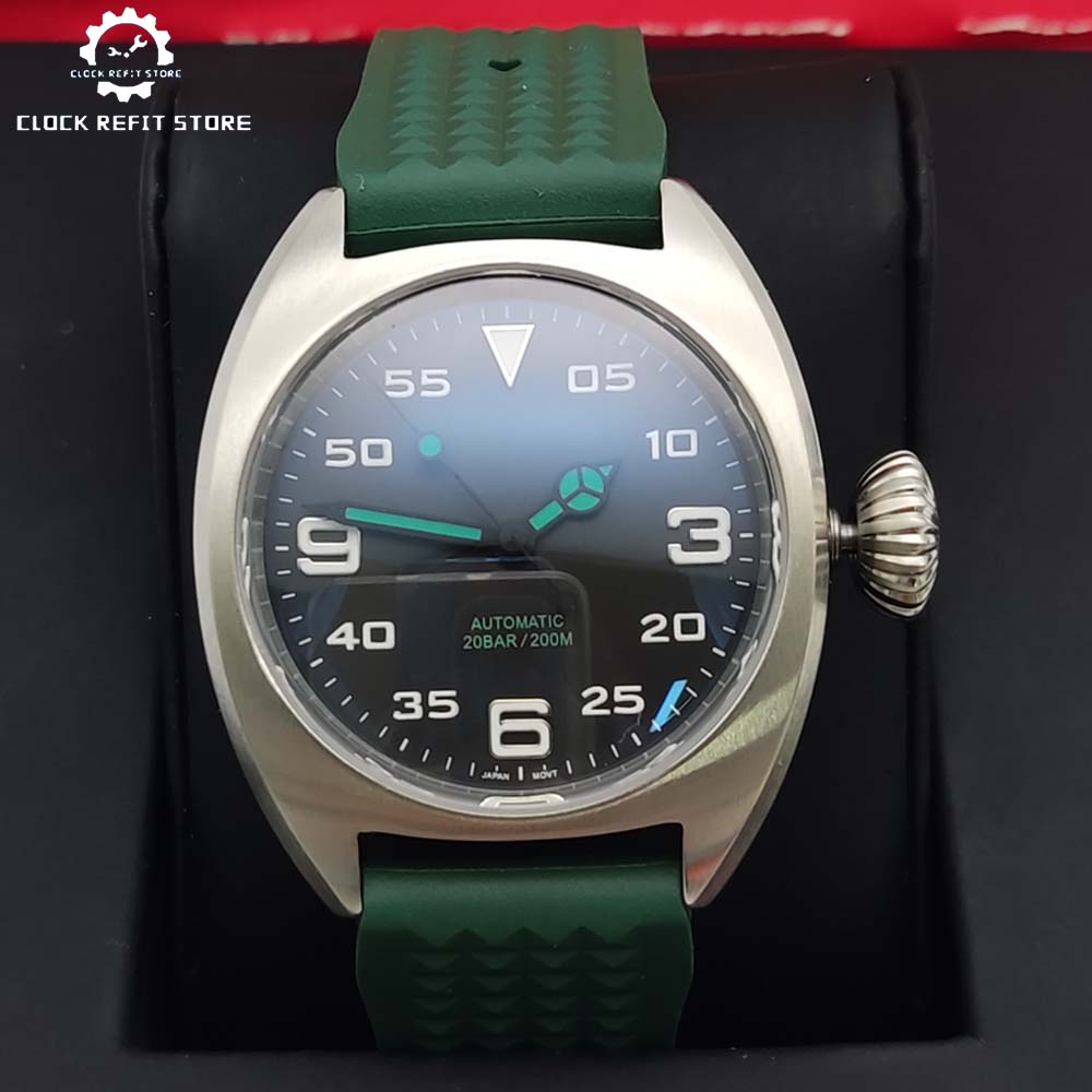 Rubber Strap Diver - Модные часы с автоподзаводом 36 мм,