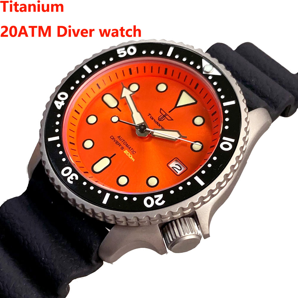 Мужские часы Tandorio 41 мм, т – обзор и цена Rubber Strap Diver