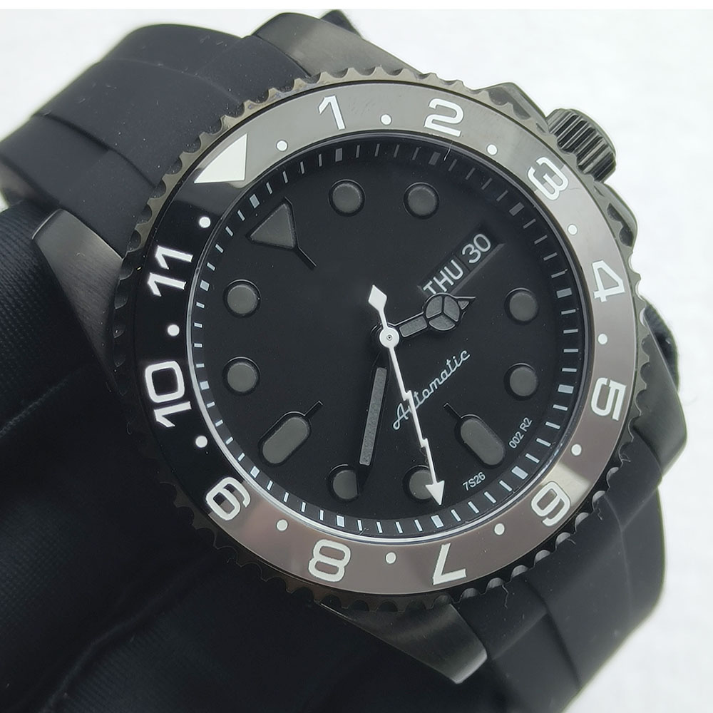 Часы NH36 40 мм, черные мужски – обзор и цена Stainless Bracelet Diver