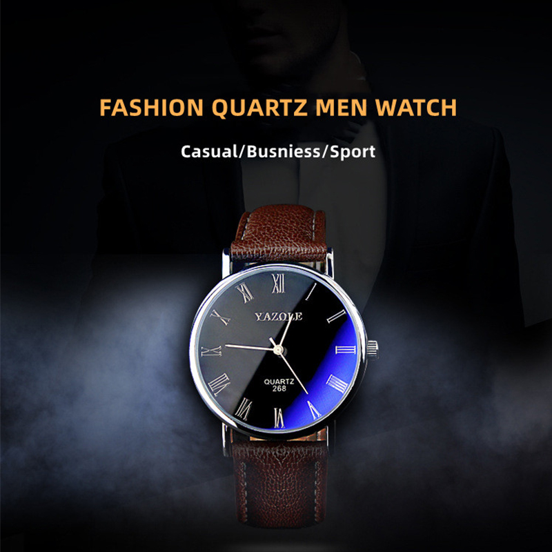 Минималистичные кварцевые часы – обзор и цена Leather Watch Band Men
