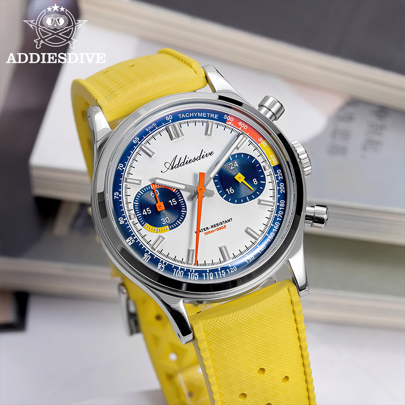 ADDIESDIVE модные мужские квар – обзор и цена Rubber Strap Diver