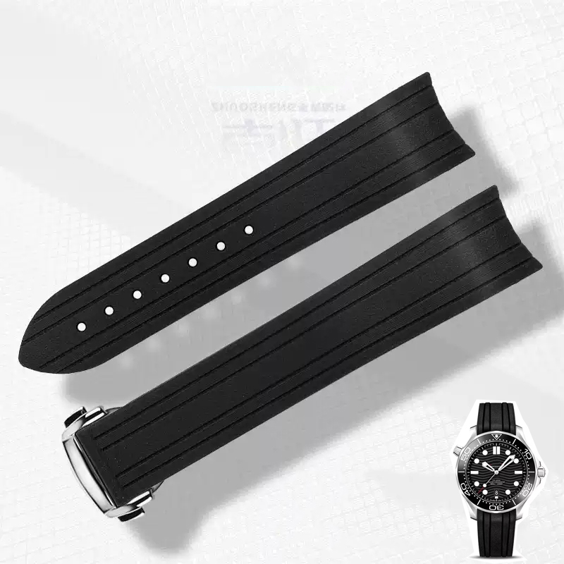 Резиновый силиконовый ремешок  – обзор и цена Omega Watch Seamaster