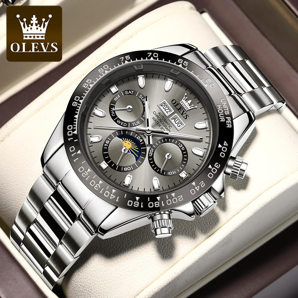 OLEVS 6654 Роскошные мужские ч – обзор и цена Omega Watch Seamaster