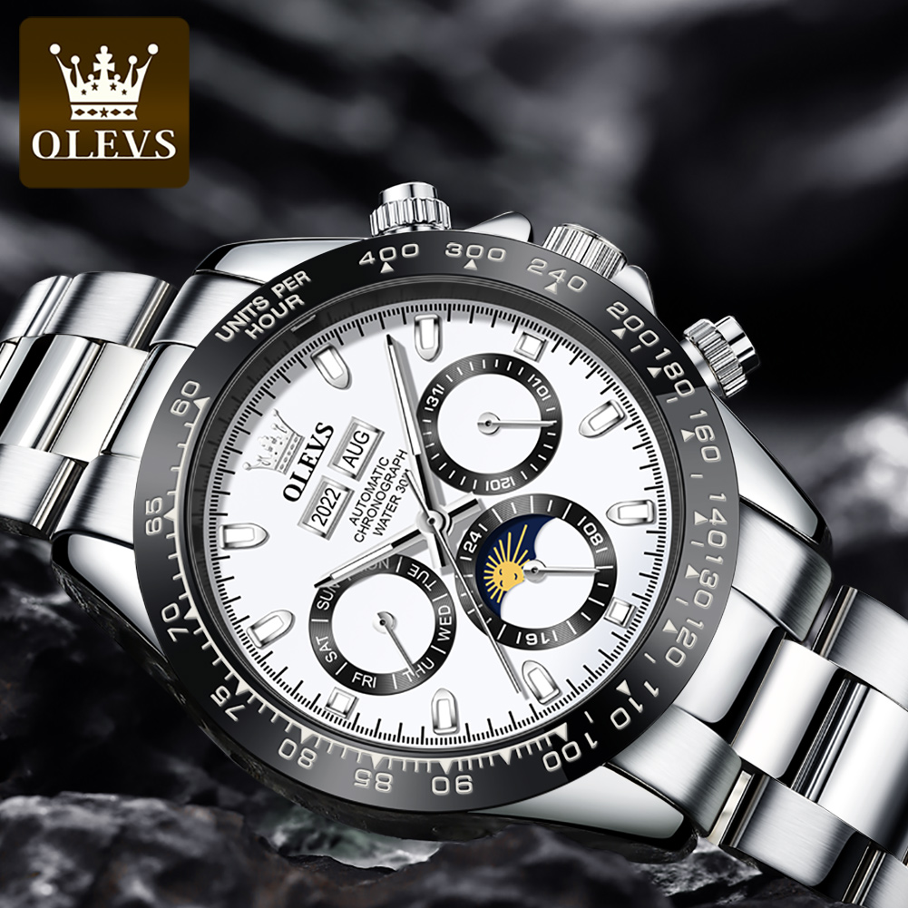 OLEVS 6654 Роскошные мужские ч – обзор и цена Omega Watch Seamaster