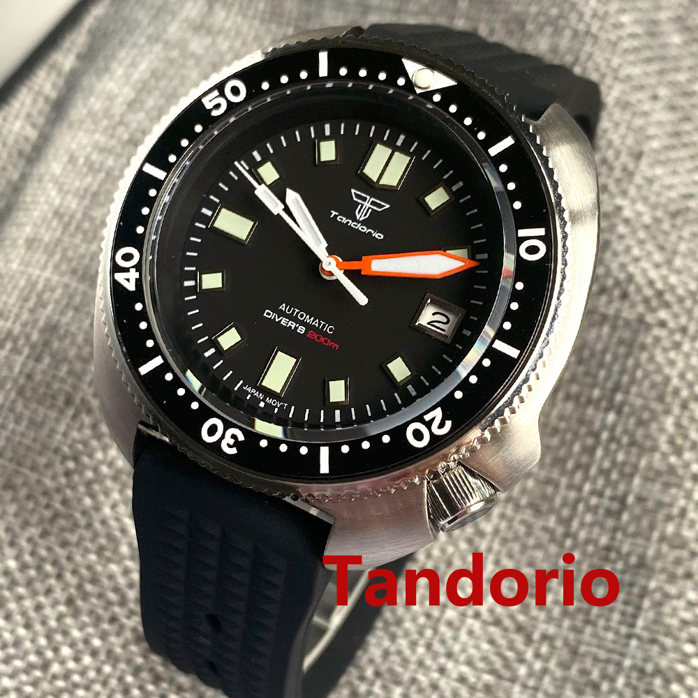 Мужские часы Tandorio 44 мм с  – обзор и цена Rubber Strap Diver