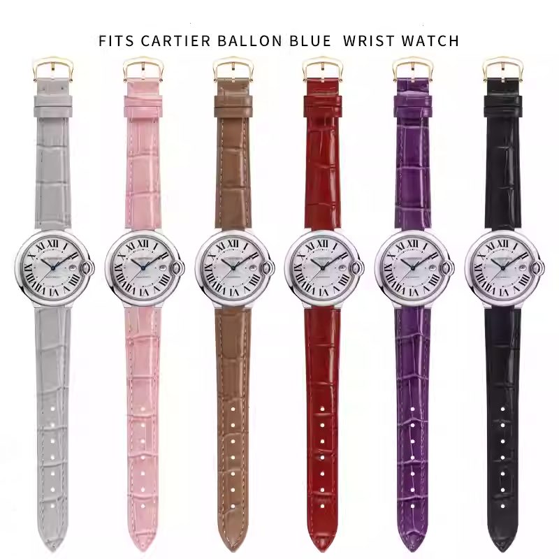 Ремешок для часов из натуральн – обзор и цена Cartier Watch Ballon Bleu